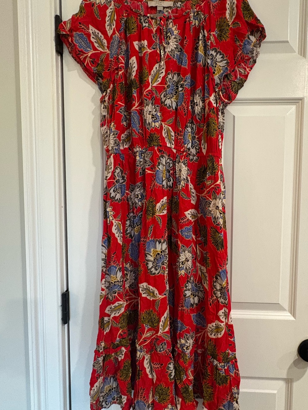 LOFT Floral Dress (Maxi) Size 16